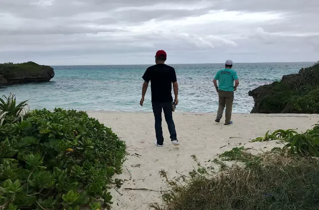 池間ブロックの海岸